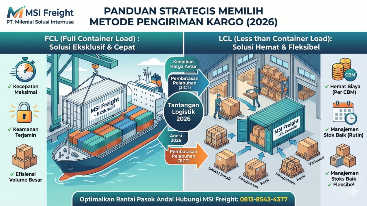 FCL VS. LCL: PANDUAN STRATEGIS MEMILIH METODE PENGIRIMAN KARGO YANG TEPAT UNTUK BISNIS ANDA